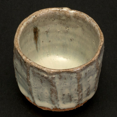 斑唐津鎬ぐい呑 H935 浜本洋好作