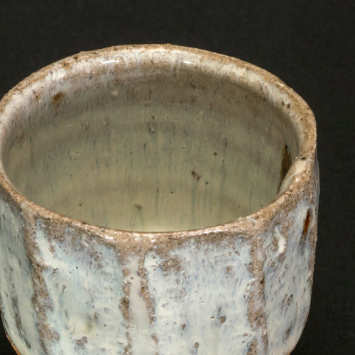 斑唐津鎬ぐい呑 H935 浜本洋好作